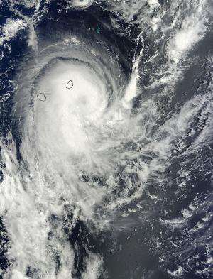 NASA sees Tropical Cyclone Edilson leaving Mauritius