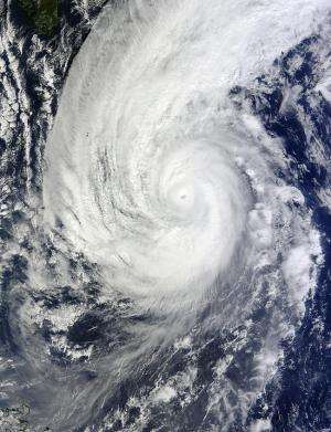 NASA's Terra satellite sees Typhoon Nuri in eyewall replacement