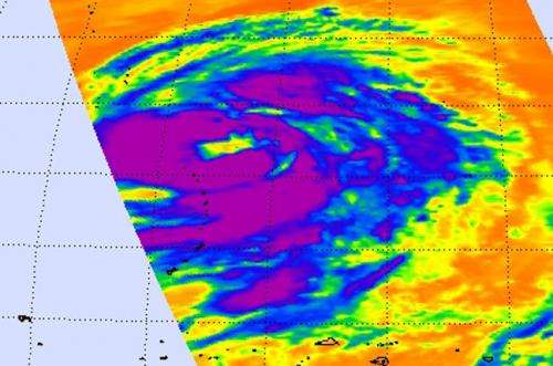 NASA sees Tropical Storm Kammuri's spiral bands of soaking thunderstorms