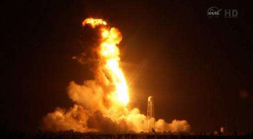 Commercial supply rocket explodes at liftoff