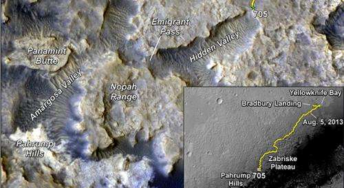 NASA Mars rover Curiosity nears mountain-base outcrop