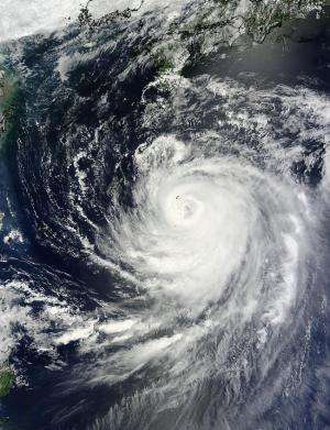NASA sees Typhoon Halong approaching Japan