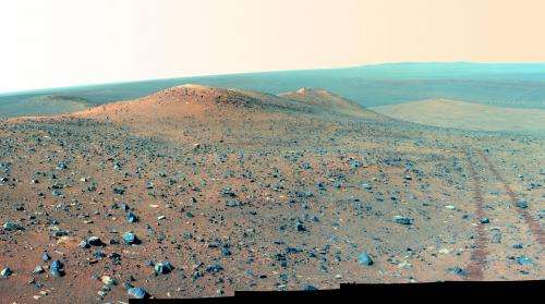 Opportunity rover gets panorama image at 'Wdowiak Ridge'