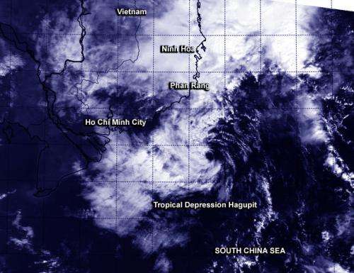NASA Sees Tropical Depression Hagupit Winding Down