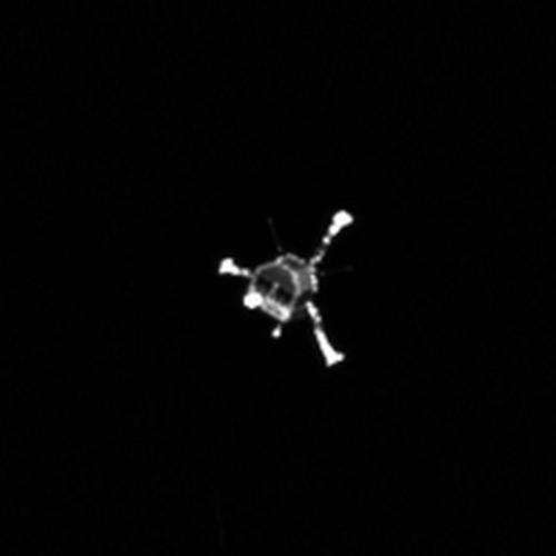 Comet lander ends up in cliff shadow
