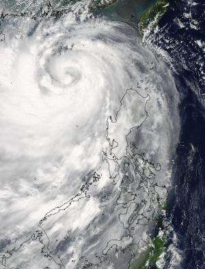 NASA sees Typhoon Kalmaegi as a whirlpool of clouds in the South China Sea