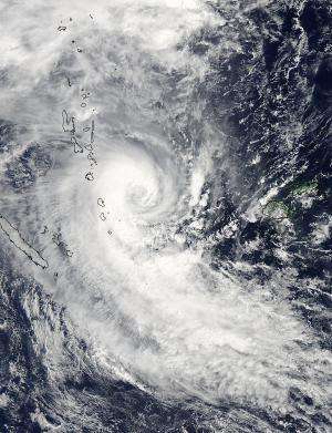NASA sees Tropical Cyclone Lusi over Vanuatu