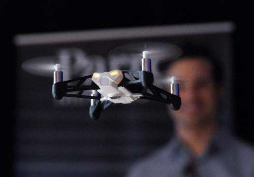 A file picture taken of a remote controlled drone