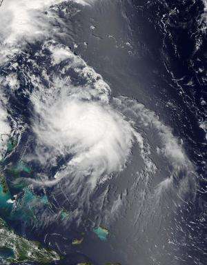 NASA's Aqua satellite puts two eyes on Hurricane Bertha