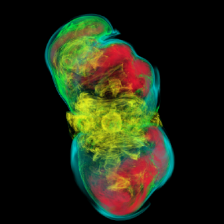 A 3-D model of stellar core collapse