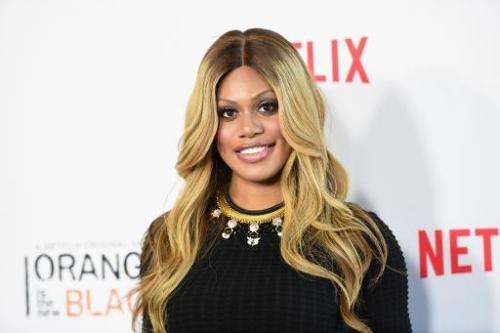 Actress Laverne Cox attends Netflix's 'Orange is the New Black' panel discussion, at Directors Guild Of America in Los Angeles, 