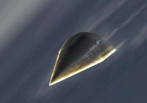 An artist's rendering provided by the Defense Advanced Research Projects Agency (DARPA), on April 23, 2012 shows the Hypersonic 