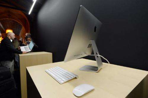 An iMac is on display during an Apple event at the historic California Theater on October 23, 2012 in San Jose, California