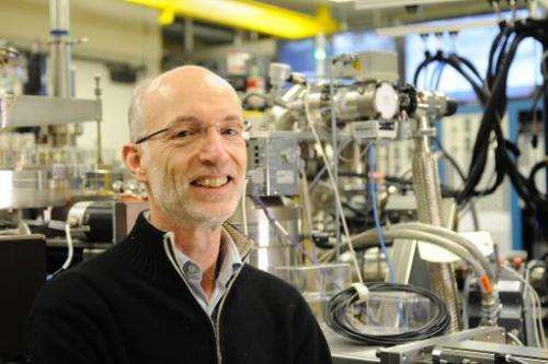 A photo released by Technology Academy Finland (TAF) shows 2014 Millennium Technology Prize winner British physicist Stuart Park