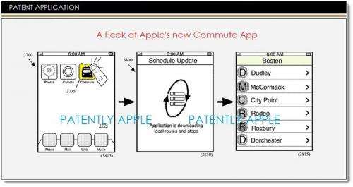 Apple patent focuses on tools for commuters