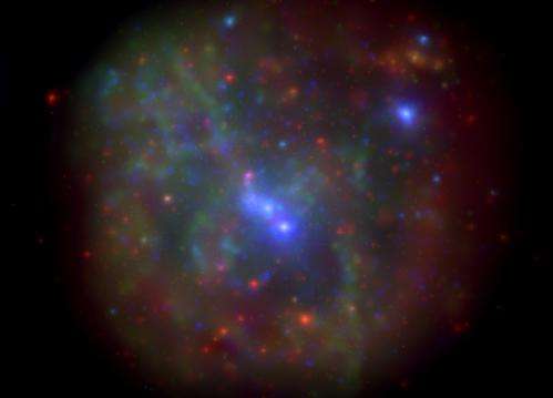A rare crash at the Milky Way's core