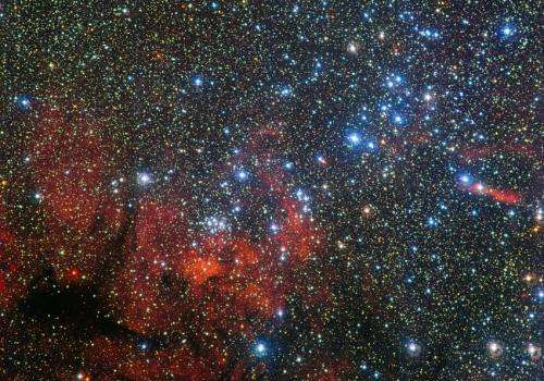 A star cluster in the wake of Carina