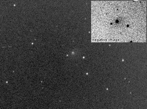 Asteroid 2013 UQ4 suddenly becomes a dark comet with a bright future