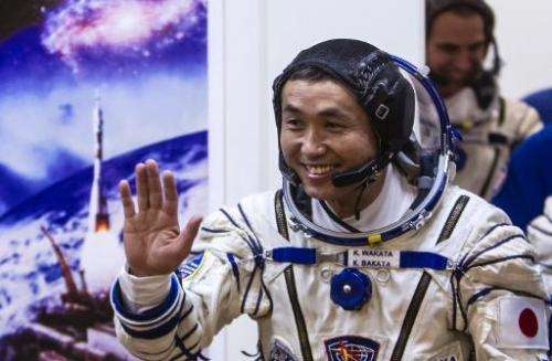 Astronaut Koichi Wakata, pictured at the Baikonur cosmodrome on November 6, 2013, has become the first Japanese commander of the
