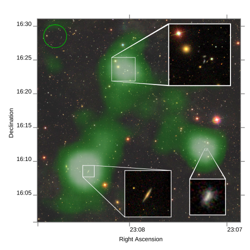 Astronomers find stream of gas -- 2.6 million light years long