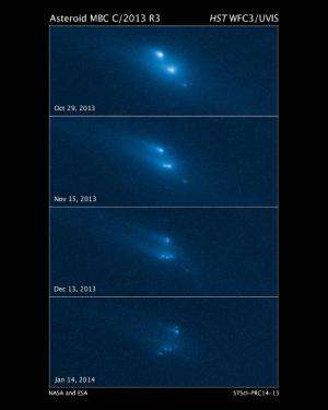 Astronomers witness mysterious, never-before-seen disintegration of asteroid
