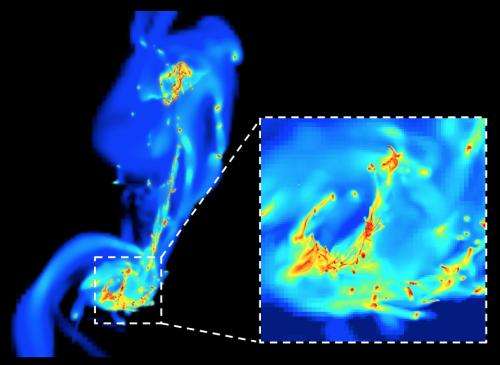 A turbulent birth for stars in merging galaxies