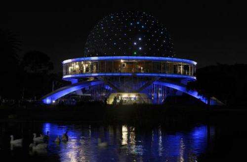 A view of Buenos Aires' Planetarium on March 31, 2012