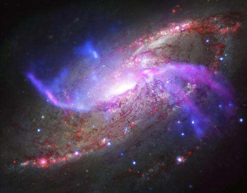 Black Hole Fireworks in Nearby Galaxy