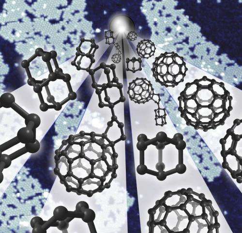 Buckyballs and diamondoids join forces in tiny electronic gadget