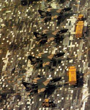 Camouflage has many real-world applications, as these US Air Force Corsair II fighters show. Image: USAF