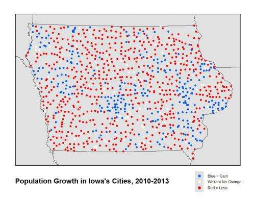 Census data analysis shows majority of Iowa communities are shrinking
