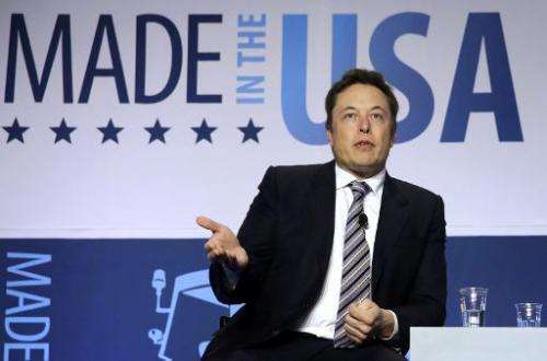 CEO and chief designer of SpaceX Elon Musk in Washington, DC, on April 25, 2014