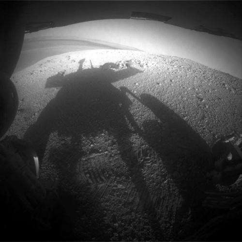 Cleaner NASA Rover Sees Its Shadow in Martian Spring
