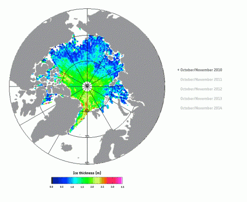 CryoSat extends its reach on the Arctic
