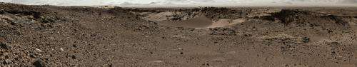 Curiosity Mars rover checking possible smoother route