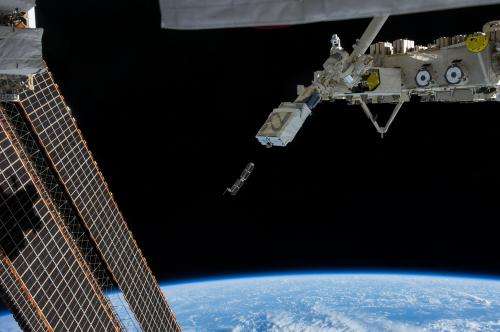 Deployment of miniature satellites from the International Space Station