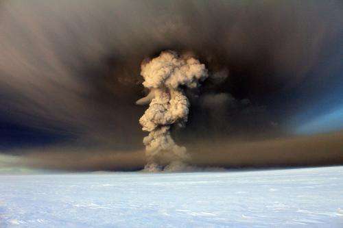 Land bulge clue to aviation threat from volcanoes