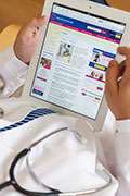 Docs prefer tablets over smartphones for reading articles