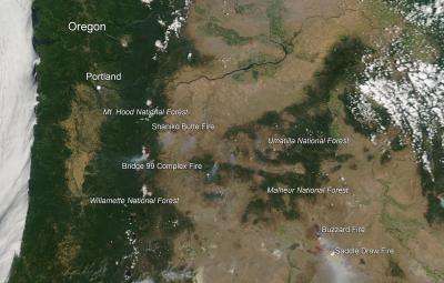 Dozens of fires plague Oregon