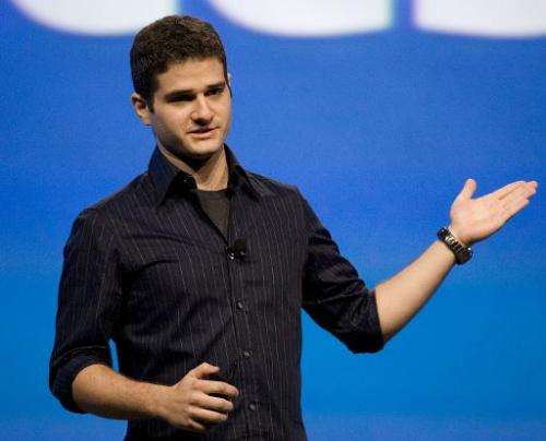 Dustin Moskovitz, co-founder of Facebook, delivers a keynote address at a conference on October 24, 2007 in San Francisco, Calif