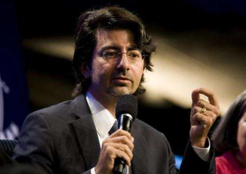 eBay founder Pierre Omidyar speaks during the panel session Democracy and Voice: Technology For Citizen Empowerment and Human Ri