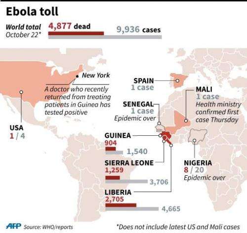 Ebola toll