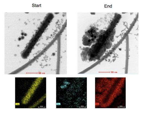 Electron microscopes take first measurements of nanoscale chemistry in action