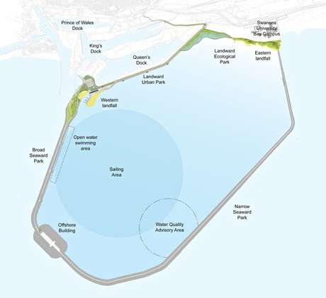 Envisioning Swansea energy plant powered by tides in lagoon