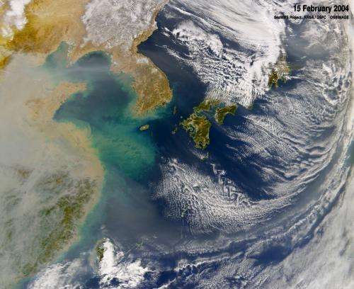 Air pollution boosts NW Pacific cyclones, study finds