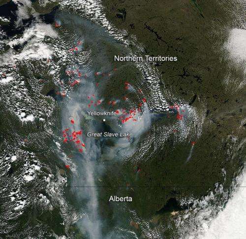 Fires and Smoke in Canada's Northern Territories
