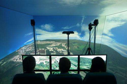 Flying in comfort using virtual reality