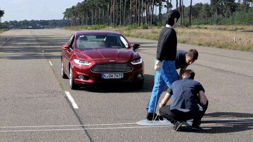 Ford pre-collision assist with pedestrian detection technology may help drivers avoid some frontal crashes