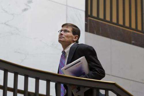 Former CIA Director Michael Morell is seen November 28, 2012 in the Senate Visitors Center of the US Capitol in Washington