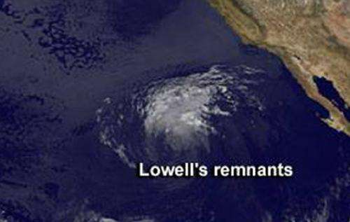 Former Hurricane Lowell finally fades away